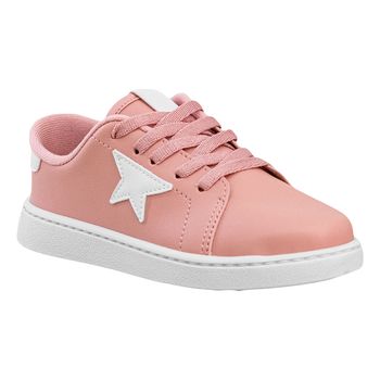 Tenis-Casual-Rosa-Estrela-Lateral-|-Molekinha-Tamanho--26---Cor--ROSA-0